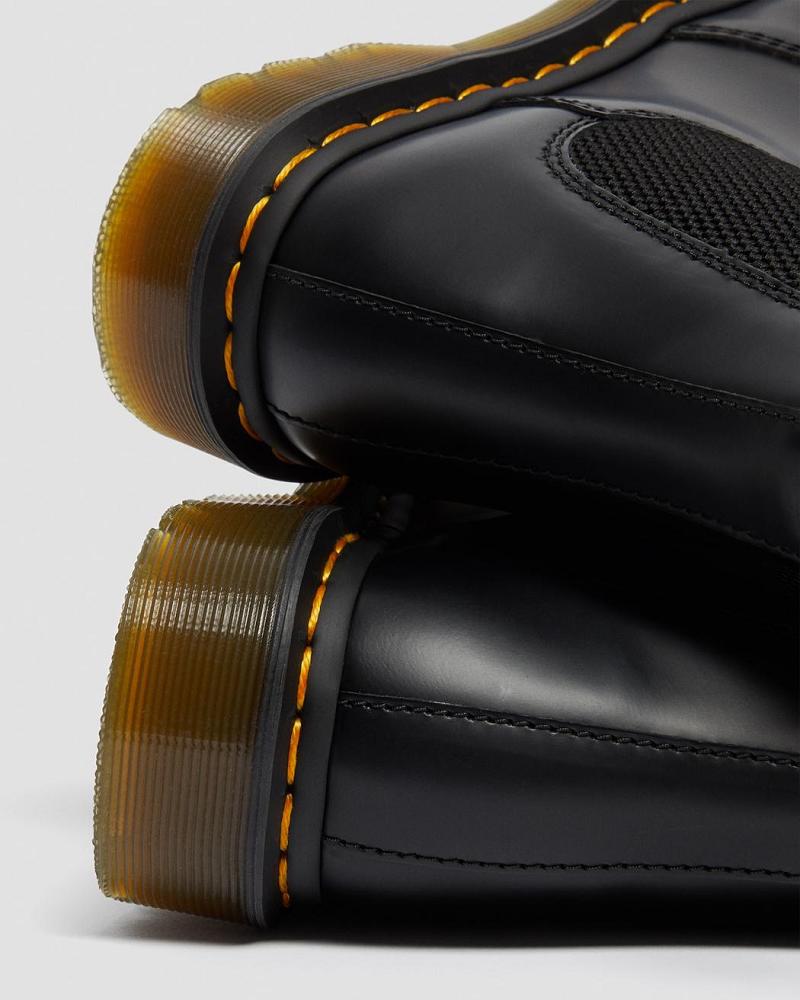 Dr Martens 2976 Smooth Lær Chelsea Støvler Dame Svarte | Norge 653PJJ